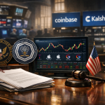 Kalshi podnosi prijedlog za perpetual futures na američke dionice i priključuje se Coinbaseu — ilustracija COIN.BA