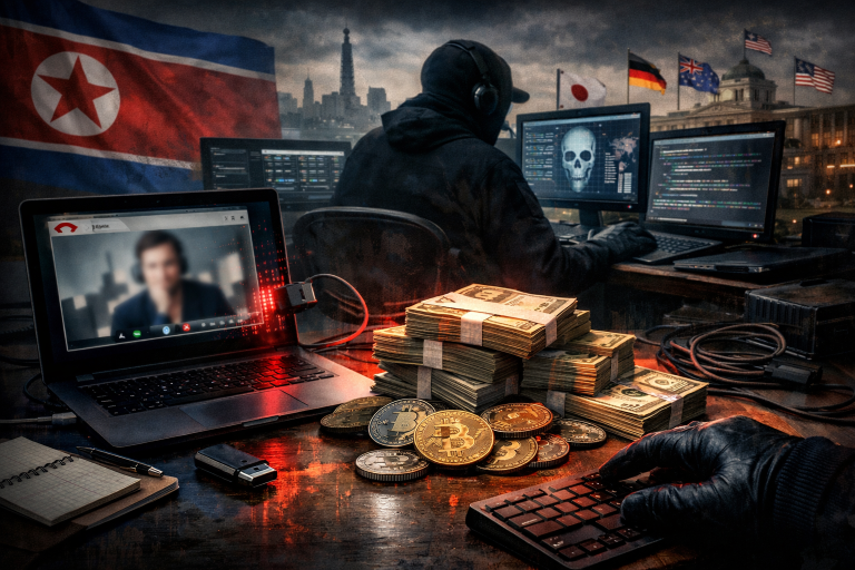 Sjevernokorejska grupa WaterPlum lažnim ponudama za posao inficirala 30.000 uređaja i ukrala 10,7 milijuna dolara u kriptu — ilustracija COIN.BA