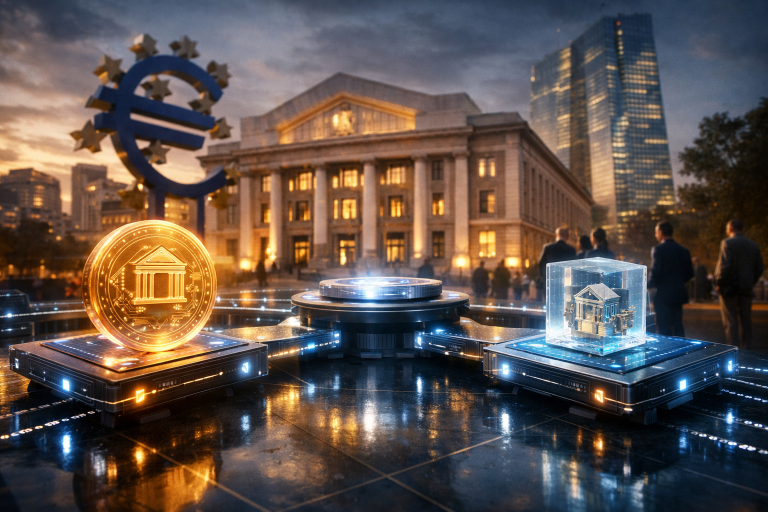 ECB lansirala Pontes za poravnanje tokeniziranih instrumenata u centralnoj banci bez stabilnih coinova — ilustracija COIN.BA