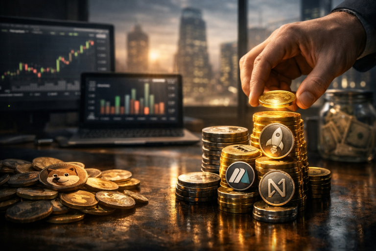 Altseason se približava: trgovci selektivniji, kapital ide u protokole koji zarađuju — ilustracija COIN.BA