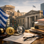 Grčka upisala prve četiri MiCA tvrtke, HCMC demantirao navode o Binanceu i Lagarde — ilustracija COIN.BA