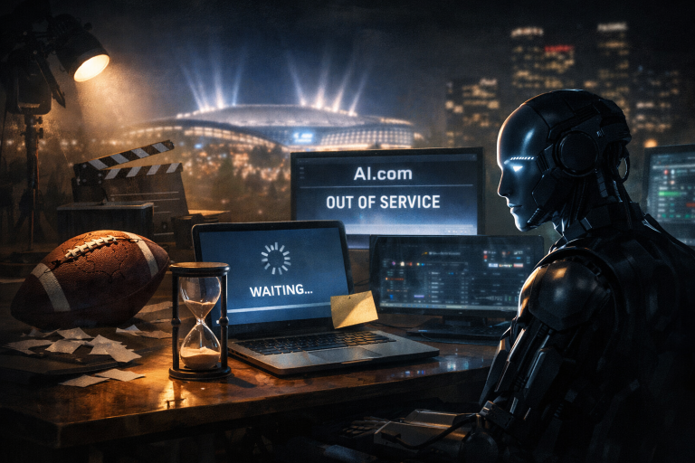 Crypto.com-ov AI agent i dalje u 'stealth' modu gotovo osam mjeseci nakon Super Bowl reklame — ilustracija COIN.BA