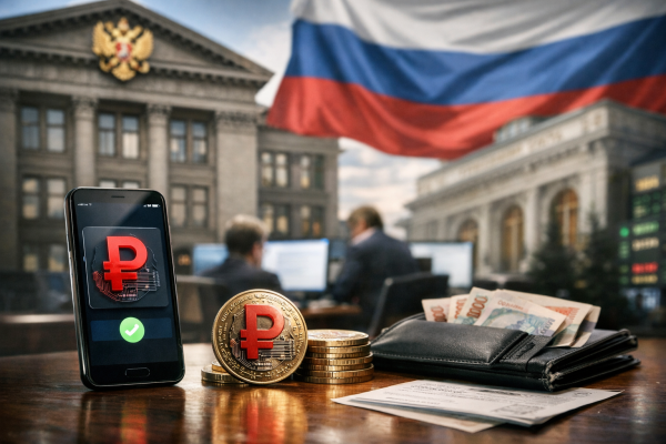 Ministarstvo finansija Rusije po prvi put isplatilo plate u digitalnim rubljama — ilustracija COIN.BA