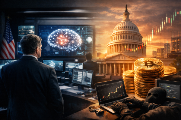 Jay Clayton imenovan za šefa Super Intelligence Force; Peter Brandt predviđa Bitcoin do 600.000 USD — ilustracija COIN.BA