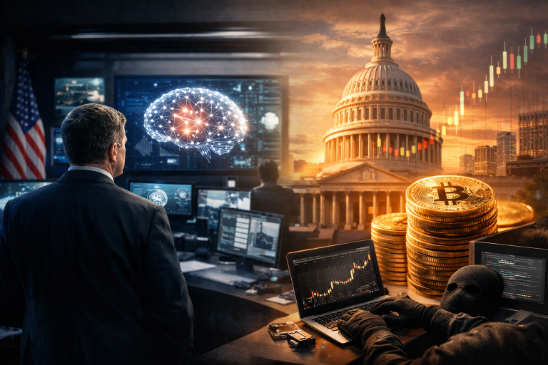 Jay Clayton imenovan za šefa Super Intelligence Force; Peter Brandt predviđa Bitcoin do 600.000 USD — ilustracija COIN.BA