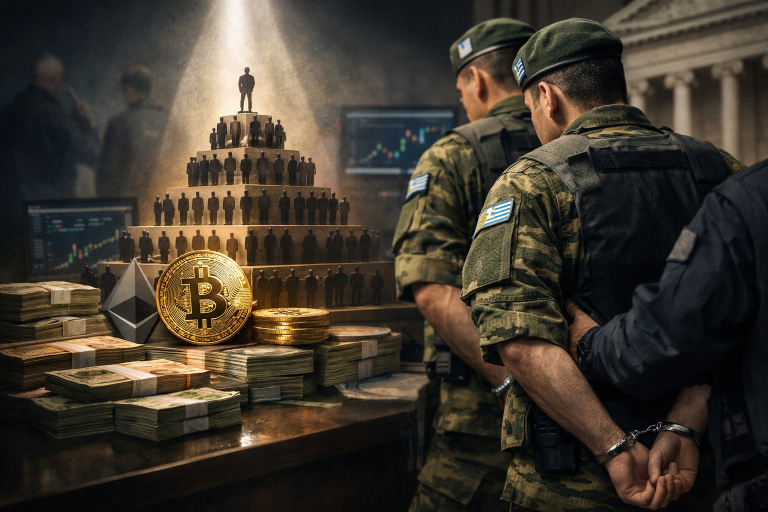 Dva vojnika među osumnjičenima za piramidalnu kripto-šemu vrijednu oko 8 milijuna dolara — ilustracija COIN.BA