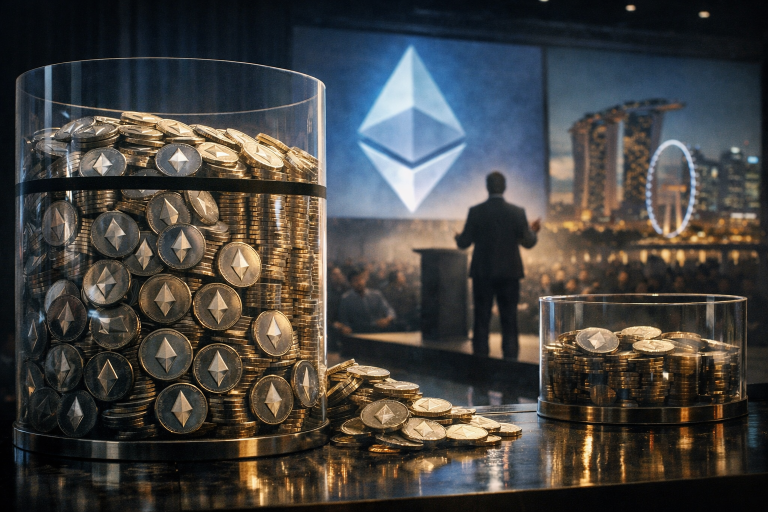 BitMine postavlja 'hard cap' od 5% ponude Ethereuma dok je blizu cilja akumulacije — ilustracija COIN.BA