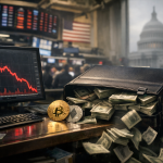 US Bitcoin ETF-ovi imali najveći jednodnevni odljev od juna — izgubljeno 484,9 miliona dolara — ilustracija COIN.BA