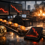 Bitcoin potonuo ispod 81.000 USD — kratkoročni držaoci poslali 55.600 BTC na berze, likvidacije blizu 1,1 mlrd. USD — ilustracija COIN.BA