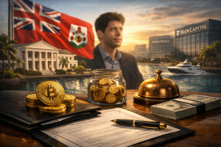 Bermudska osiguravajuća firma koja posluje u Bitcoinu, podržana od Sama Altmana, prikupila 37,5 miliona dolara — ilustracija COIN.BA