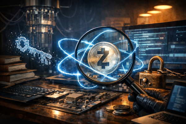 Zakura najavljuje post‑kvantnu zaštitu za transparentne Zcash adrese — ilustracija COIN.BA