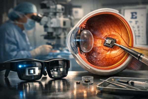 Science Corporation ugradio PRIMA čip prvom pacijentu sa Stargardtovom bolešću — ilustracija COIN.BA