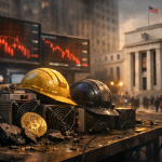 Dionice rudara Bitcoina pale do 13% u najjačoj prodaji na Wall Streetu od jula — ilustracija COIN.BA