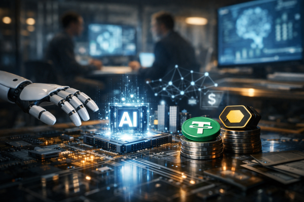 Tether i HIVEN strateški uložili u AIsa; kompanija završila seed extension rundu — ilustracija COIN.BA
