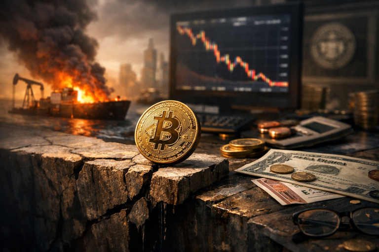 Bitcoin testira ključnu podršku dok inflacija i skok prinosa pritiskaju tržišta — ilustracija COIN.BA