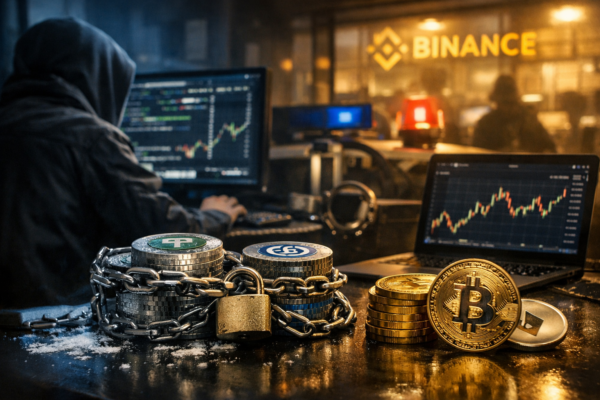 Hakeri su brzo prebacivali milijarde nakon Binanceova napada, izdavači stabilnih tokena zamrznuli dio sredstava — ilustracija COIN.BA