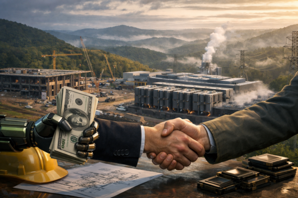Nvidia razmatra garanciju kredita za Nscale radi podrške velikom centru Anthropic-a u Zapadnoj Virginiji — ilustracija COIN.BA